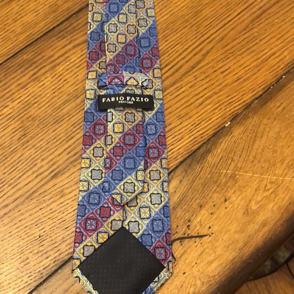 Fabio Fazio 100% Silk Neck Tie Beautiful Men’s Designer - Picture 8 of 9